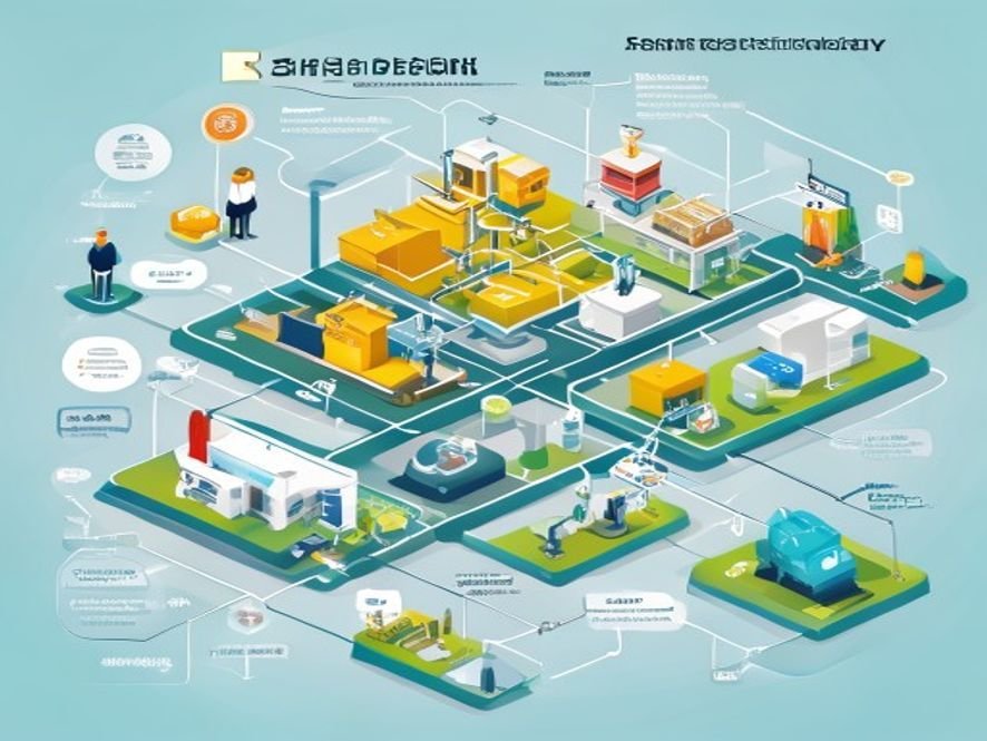 制造业网站软件开发实施流程示意图，展示从产品信息梳理到获客型网站建设的步骤