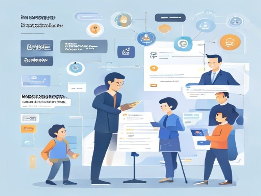 泉州B2B企业公众号成功案例，展示内容运营带来的行业影响力提升和客户咨询增长，暖色调科技风，无文字无水印