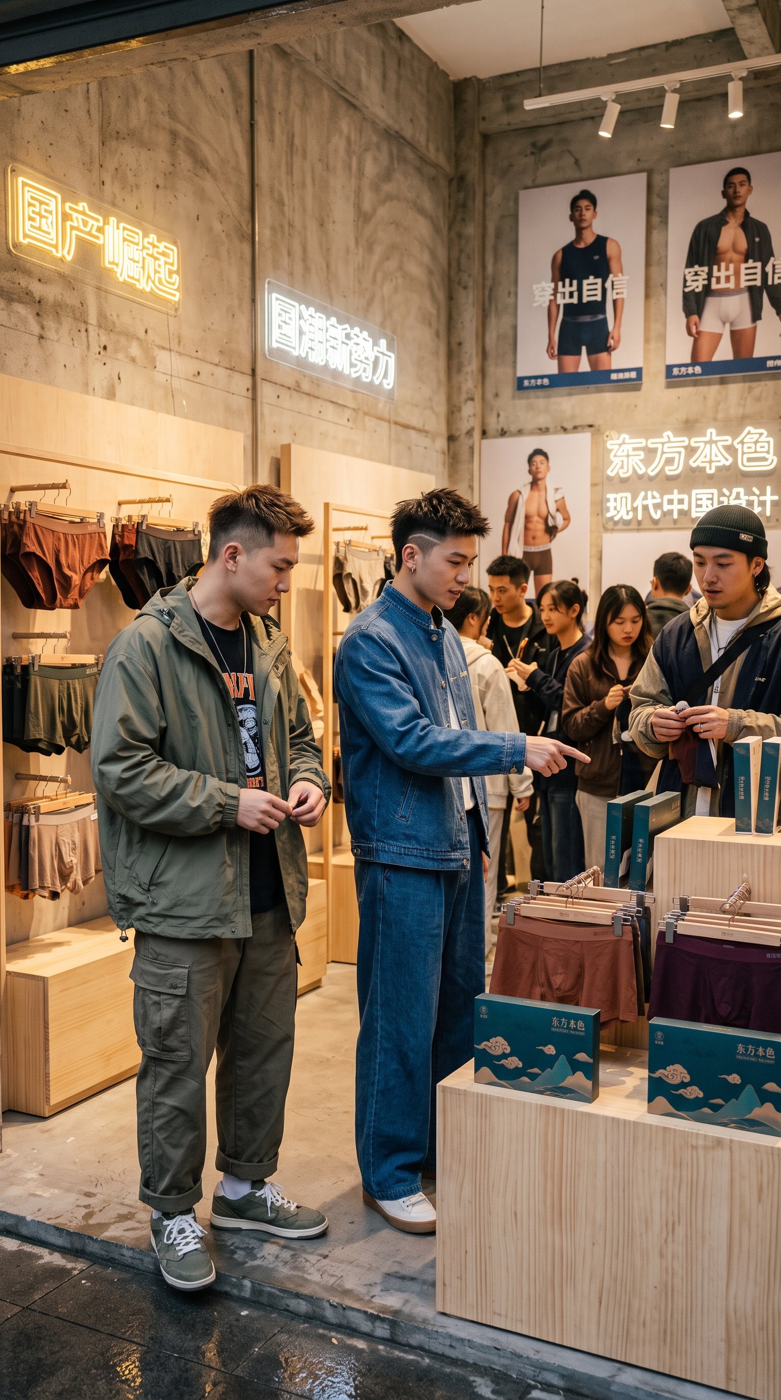 国潮内衣,国产品牌,年轻男性,内衣品牌