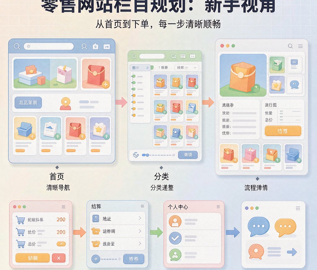 零售官网栏目规划