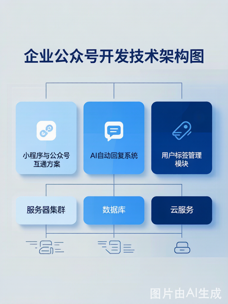 公众号开发技术架构图