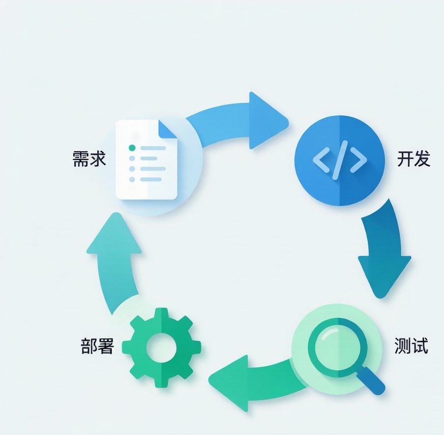 软件开发敏捷流程示意图