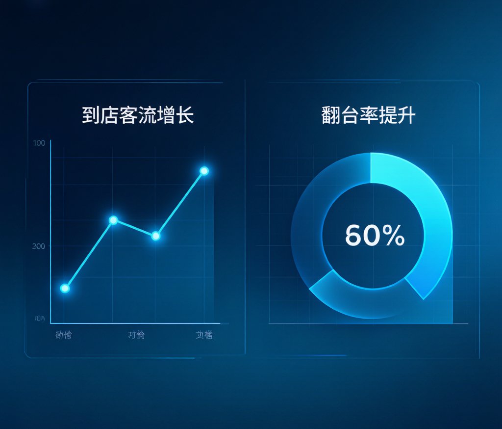 数据图表:AI推荐对到店人数的影响