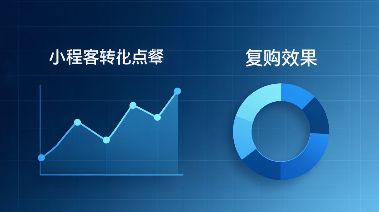 餐饮门店小程序获客与转化数据图表