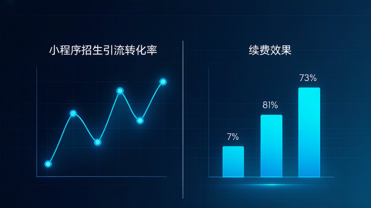 教培机构小程序招生转化数据对比图