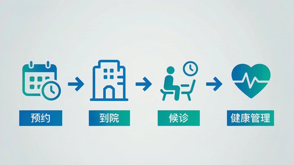 医疗小程序健康管理与服务流程示意图