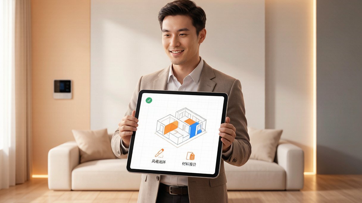 家装公司数字化转型与获客管理场景图
