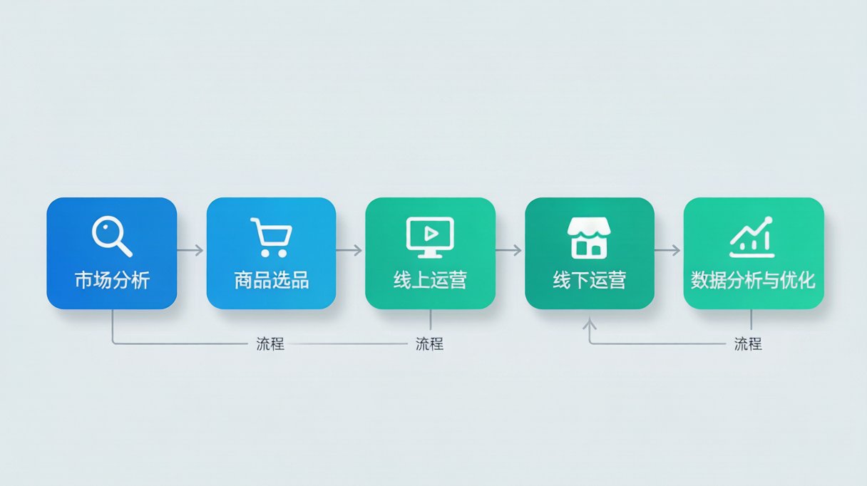 零售品牌独立站全渠道运营流程示意图