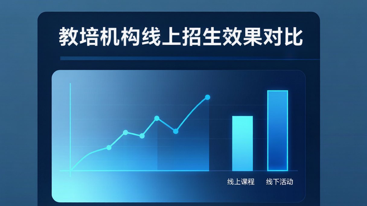 教培机构线上招生入口获客与转化数据对比图