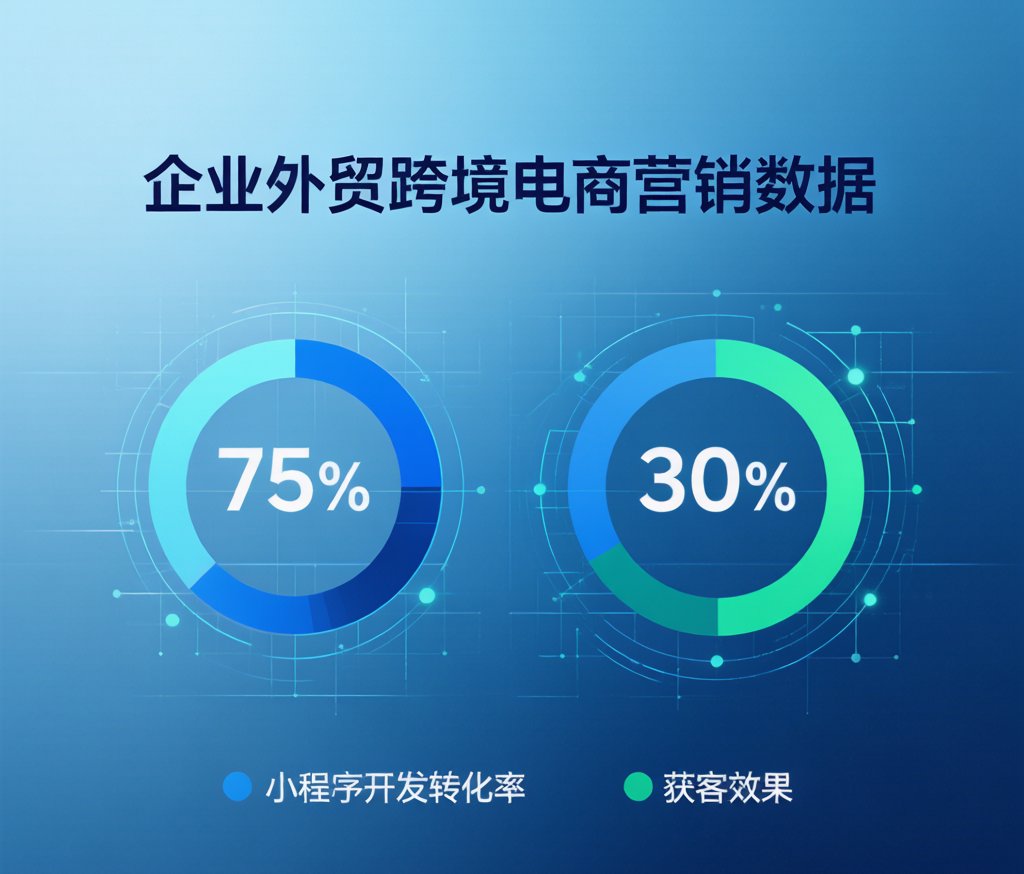 数据图表展示外贸获客成本对比