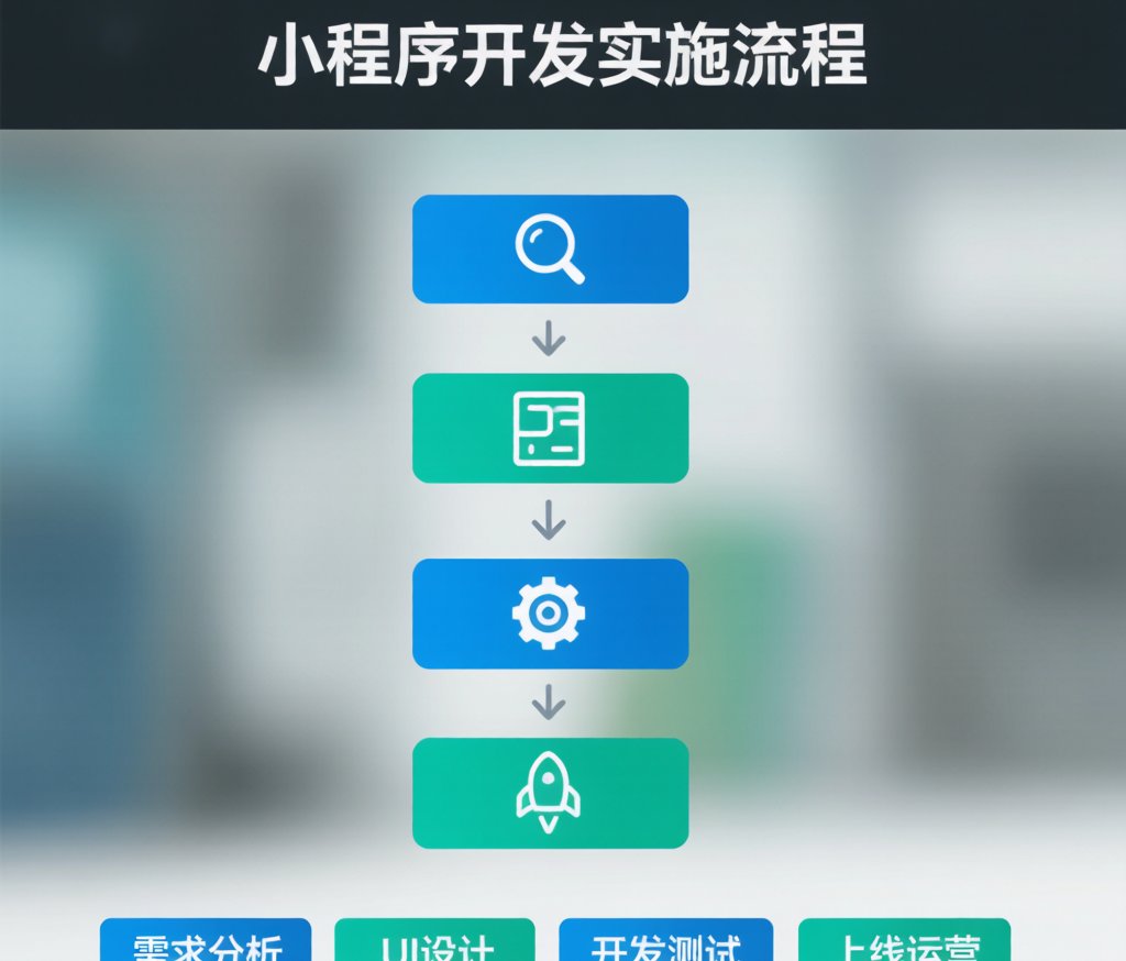 小程序开发实施流程示意图